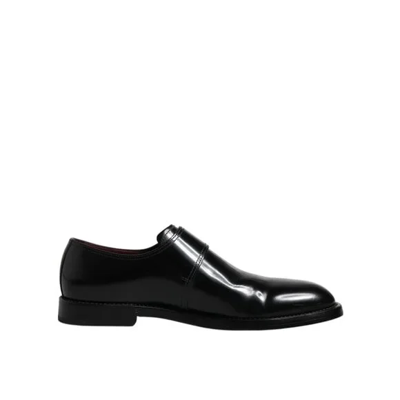 Dolce & Gabbana | Shoes | Dolce Gabbana Black Leather Monk  display picture 3
